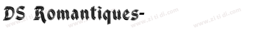 DS Romantiques字体转换